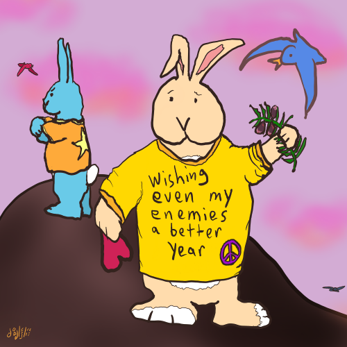 Even My Enemies - bunnies by Doodleslice
