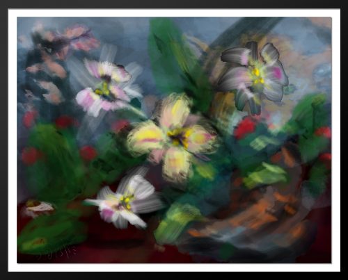 Glamour Pot - a digital painting of flowers by Doodleslice