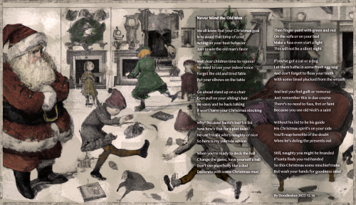 Never mind the old man - an illustrated poem by doodleslice